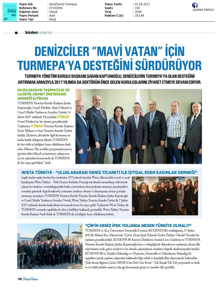 DenizTemiz Turmepa Denizciler