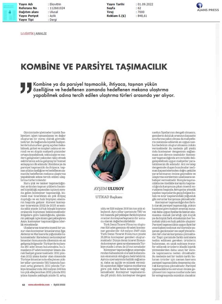 Ekovitrin Dergisi