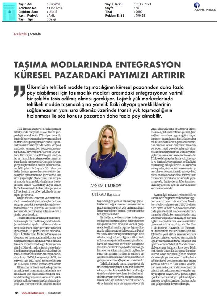 Ekovitrin Dergisi