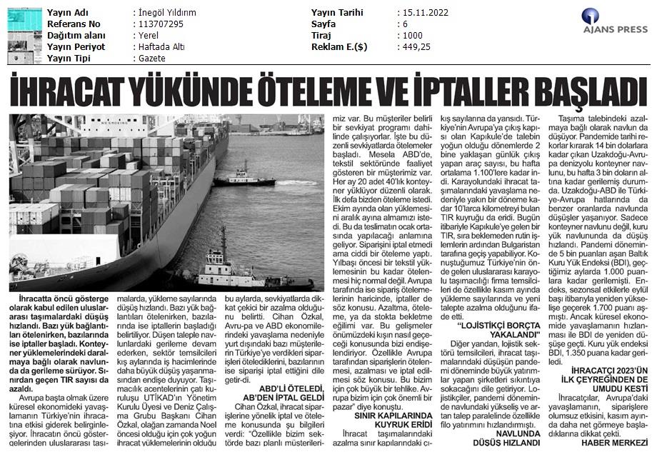 İnegöl Yıldırım