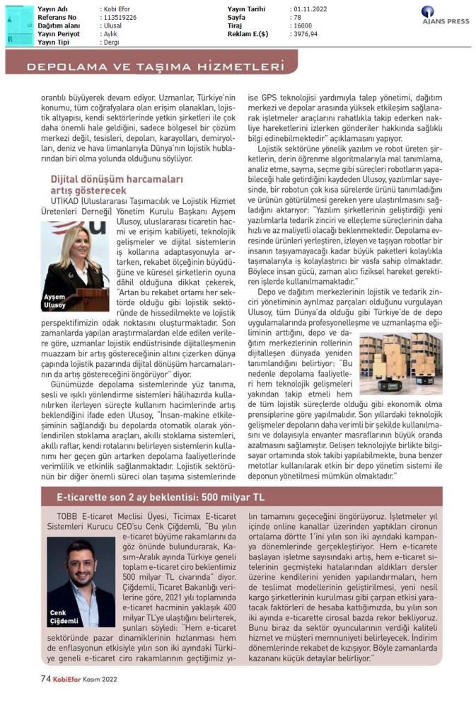 Kobi Efor Dergisi