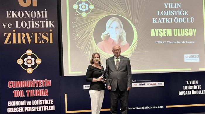 Başkan Ayşem Ulusoy’a Lojistiğe Katkı Ödülü