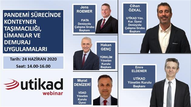 UTİKAD Uluslararası Denizyolu Taşımacılığı Webinarı Yarın!