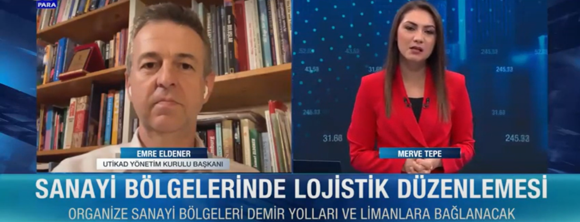 UTİKAD Yönetim Kurulu Başkanı Emre Eldener A Para TV