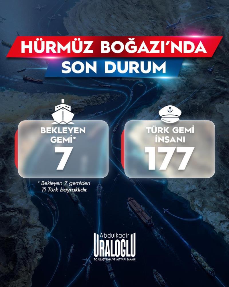 2 TÜRK GEMİSİ DAHA HÜRMÜZ BOĞAZI'NI GEÇTİ