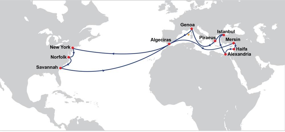 4 BÜYÜK BİRLEŞTİ TÜRKİYE UĞRAKLI TRANSATLANTİK HATTI KURDU