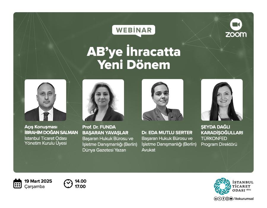  AB’YE İHRACATTA YENİ DÖNEM WEBİNARI