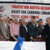 KUZEY EGE ÇANDARLI LİMANININ TEMELİ ATILDI