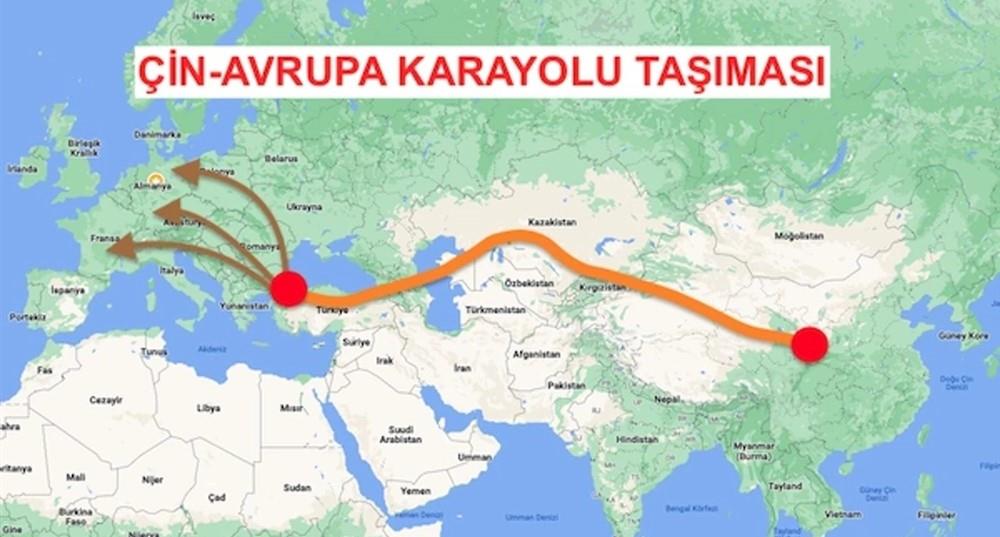 ÇİN, AVRUPA TAŞIMALARINDA KARAYOLUNA ÖNCELİK VERECEK