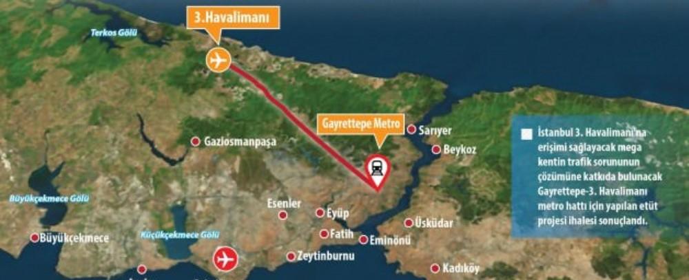 GAYRETTEPE-İSTANBUL HAVALİMANI METRO HATTI 2020’DE TAMAMLANACAK