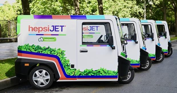  HEPSİJET, 21 ADET ELEKTRİKLİ ARACIYLA KARGO DAĞITIMINA BAŞLADI