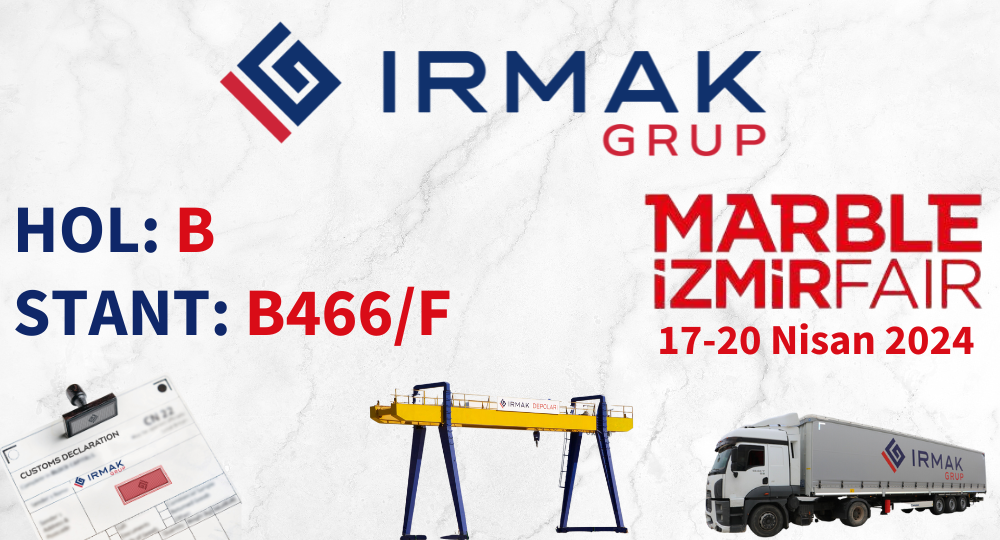 IRMAK GRUP MARBLE İZMİR FAİR’DE HOL B STANT B466/F’DE ZİYARETÇİLERİ İLE BULUŞUYOR!