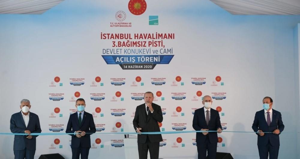 İSTANBUL HAVALİMANI'NIN ÜÇÜNCÜ PİSTİ CUMHURBAŞKANI ERDOĞAN'IN KATILIMIYLA AÇILDI