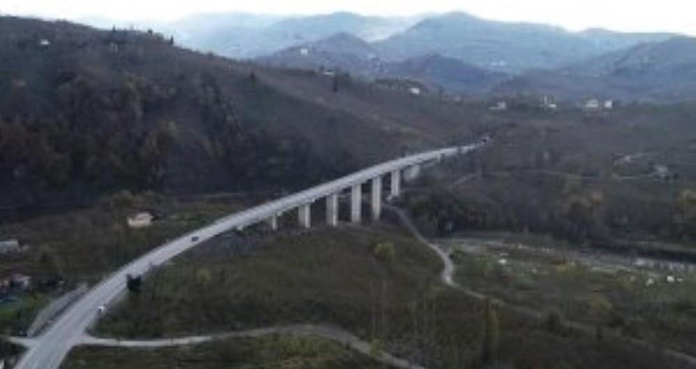 KARADENİZ-AKDENİZ YOLU'NUN YÜZDE 95'İ TAMAMLANDI