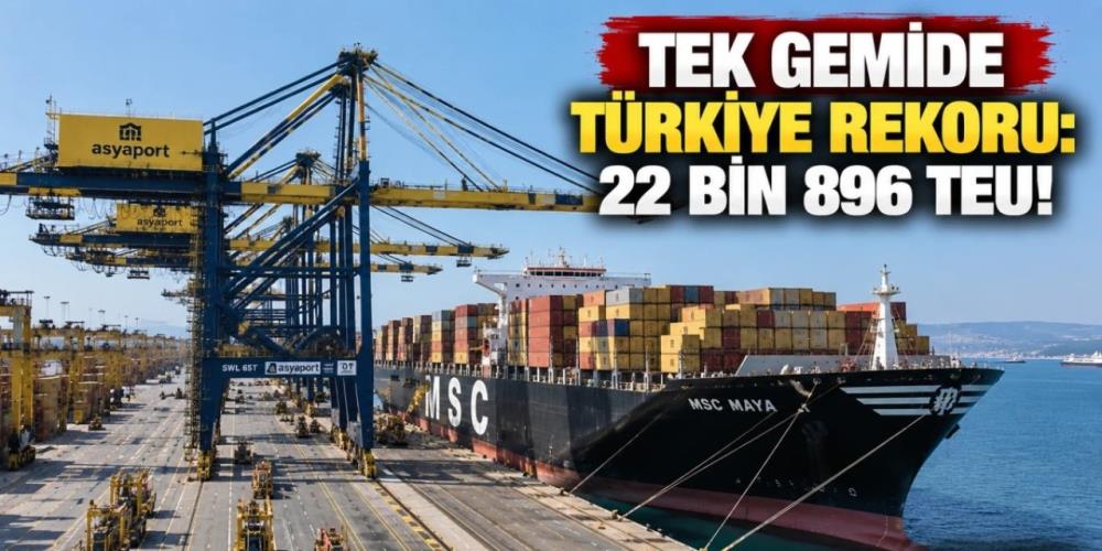 KONTEYNER ELLEÇLEME REKORU YİNE ASYAPORT'TA
