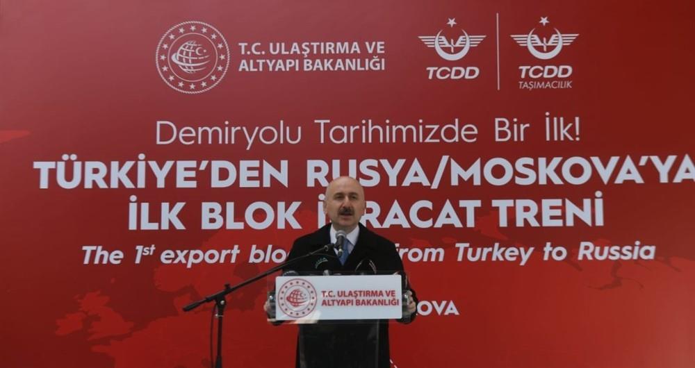 RUSYA VE ÇİN’E GİDECEK İHRACAT TRENLERİ ANKARA’DAN YOLA ÇIKTI