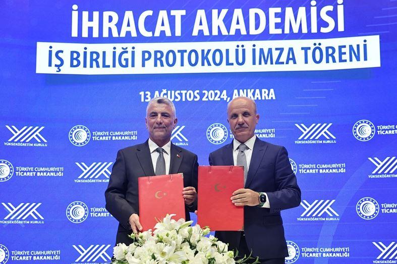 TİCARET BAKANI BOLAT, İHRACAT AKADEMİSİ İŞBİRLİĞİ PROTOKOLÜ İMZA TÖRENİ'NDE KONUŞTU