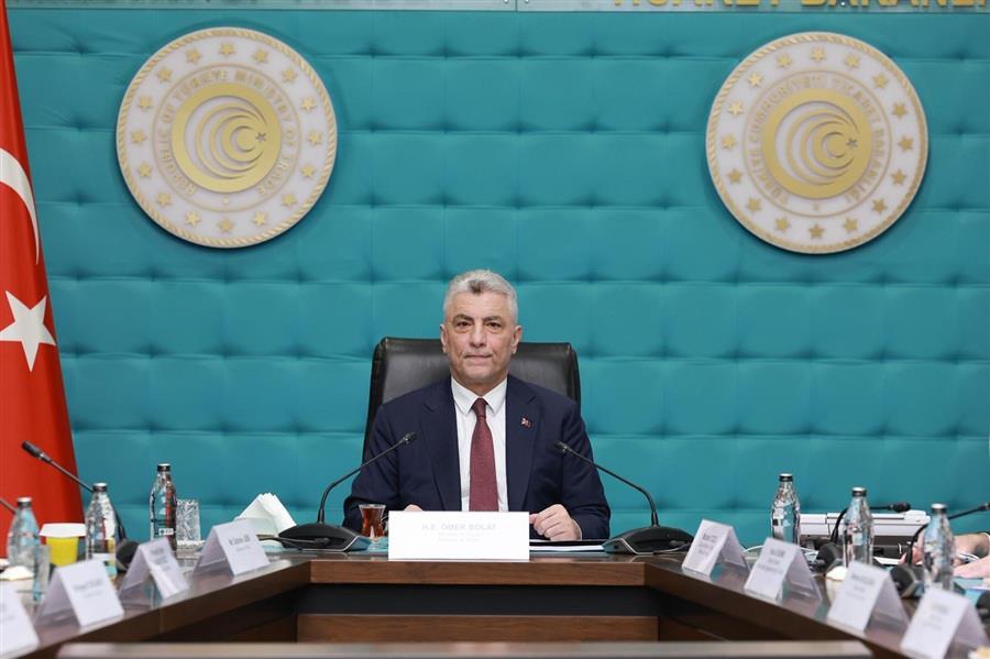 TİCARET BAKANI ÖMER BOLAT, AB ÜLKELERİNİN BÜYÜKELÇİLERİYLE BİR ARAYA GELDİ