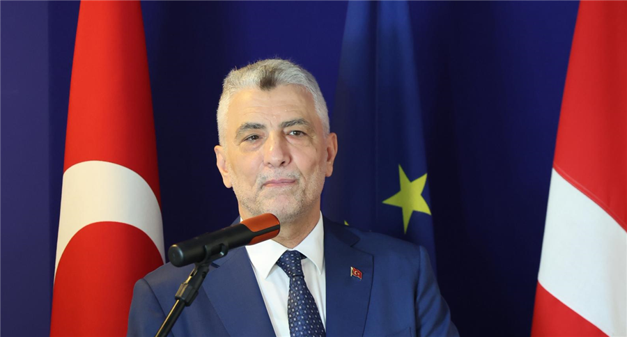 TİCARET BAKANI ÖMER BOLAT, AB ÜYESİ ÜLKELERİN ANKARA BÜYÜKELÇİLERİYLE BİR ARAYA GELDİ