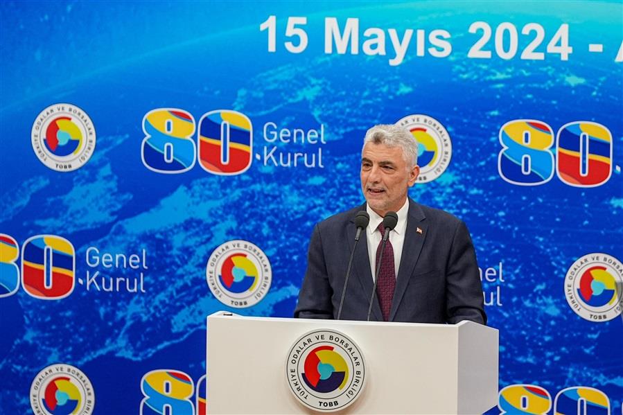 TİCARET BAKANI ÖMER BOLAT, TOBB GENEL KURULU'NDA KONUŞTU
