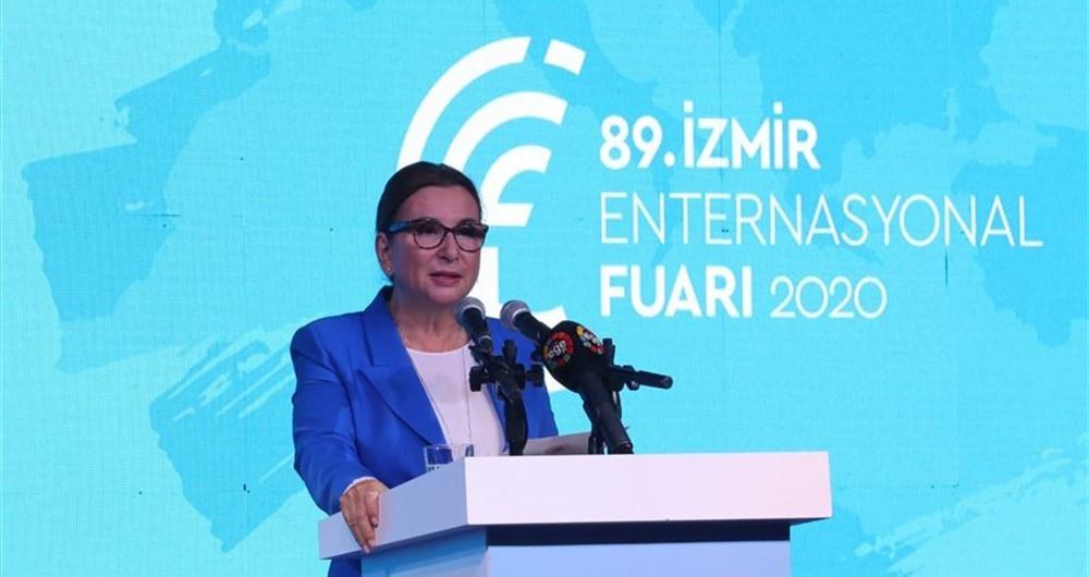 TİCARET BAKANI RUHSAR PEKCAN, İZMİR FUARI'NIN AÇILIŞINA KATILDI