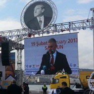 SAMSUN-KAVKAZ TREN FERİ HATTI AÇILDI