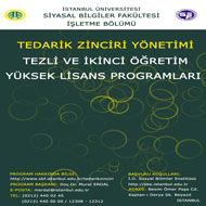 TEDARİK ZİNCİRİ YÖNETİMİ YÜKSEK LİSANS PROGRAMI