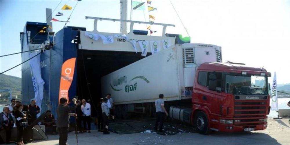 ÜNYE LİMANI'NDAN RO-RO SEFERLERİ YAPILMAYA BAŞLANDI